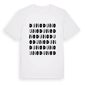 Duno ordlek t-shirt – ekologisk bomull t-shirt från Pinshirt