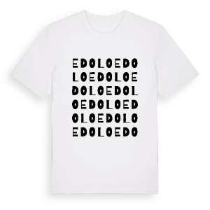 Edolo ordlek t-shirt – ekologisk bomull t-shirt från Pinshirt