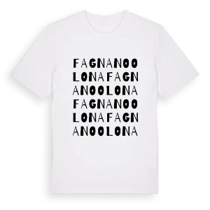 Fagnano Olona ordlek t-shirt – ekologisk bomull t-shirt från Pinshirt