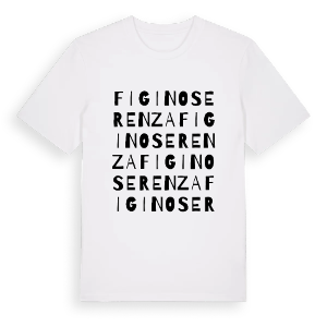 Figino Serenza ordlek t-shirt – ekologisk bomull t-shirt från Pinshirt