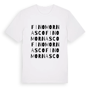 Fino Mornasco ordlek t-shirt – ekologisk bomull t-shirt från Pinshirt