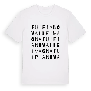 Fuipiano Valle Imagna ordlek t-shirt – ekologisk bomull t-shirt från Pinshirt
