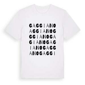 Gaggiano ordlek t-shirt – ekologisk bomull t-shirt från Pinshirt