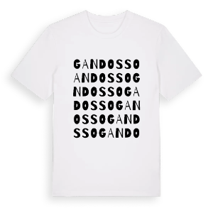 Gandosso ordlek t-shirt – ekologisk bomull t-shirt från Pinshirt