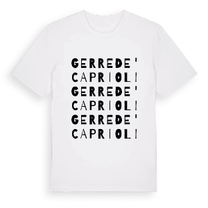 Gerre de' Caprioli ordlek t-shirt – ekologisk bomull t-shirt från Pinshirt