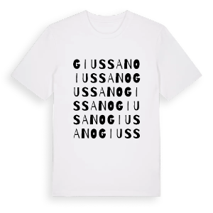 Giussano ordlek t-shirt – ekologisk bomull t-shirt från Pinshirt