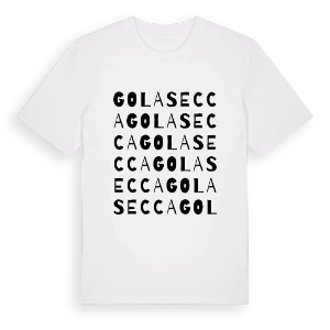 Golasecca ordlek t-shirt – ekologisk bomull t-shirt från Pinshirt