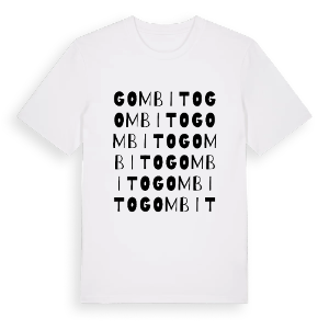Gombito ordlek t-shirt – ekologisk bomull t-shirt från Pinshirt