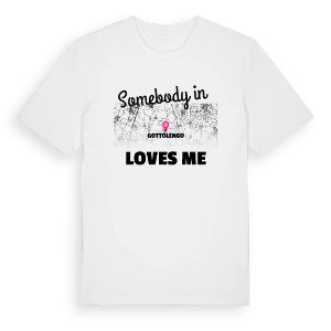 Någon i Gottolengo älskar mig t-shirt – ekologisk bomull t-shirt från Pinshirt