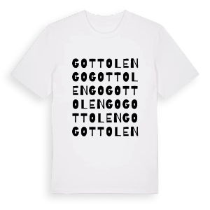 Gottolengo ordlek t-shirt – ekologisk bomull t-shirt från Pinshirt