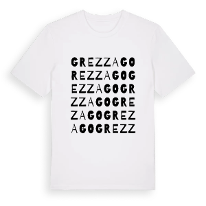 Grezzago ordlek t-shirt – ekologisk bomull t-shirt från Pinshirt
