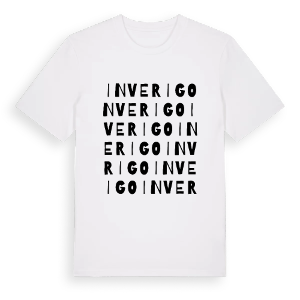 Inverigo ordlek t-shirt – ekologisk bomull t-shirt från Pinshirt