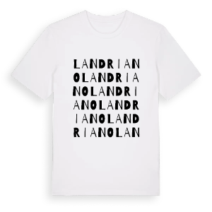 Landriano ordlek t-shirt – ekologisk bomull t-shirt från Pinshirt