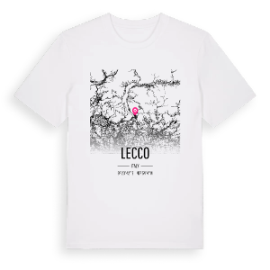 Lecco karta t-shirt – ekologisk bomull t-shirt från Pinshirt