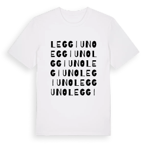 Leggiuno ordlek t-shirt – ekologisk bomull t-shirt från Pinshirt