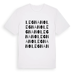 Legnano ordlek t-shirt – ekologisk bomull t-shirt från Pinshirt