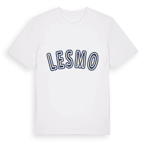Lesmo college t-shirt – ekologisk bomull t-shirt från Pinshirt