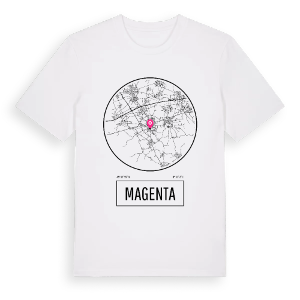 Magenta t-shirt – ekologisk bomull t-shirt från Pinshirt