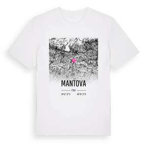 Mantova karta t-shirt – ekologisk bomull t-shirt från Pinshirt