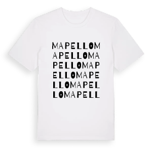 Mapello ordlek t-shirt – ekologisk bomull t-shirt från Pinshirt