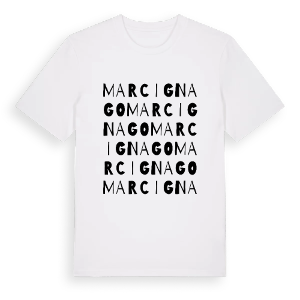 Marcignago ordlek t-shirt – ekologisk bomull t-shirt från Pinshirt