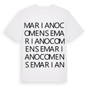 Mariano Comense ordlek t-shirt – ekologisk bomull t-shirt från Pinshirt