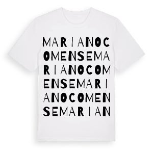 Mariano Comense ordlek t-shirt – ekologisk bomull t-shirt från Pinshirt