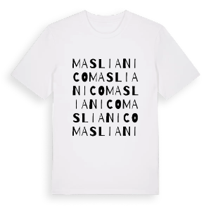 Maslianico ordlek t-shirt – ekologisk bomull t-shirt från Pinshirt