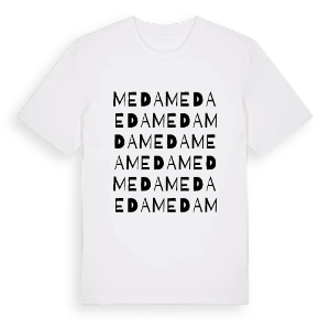 Meda ordlek t-shirt – ekologisk bomull t-shirt från Pinshirt