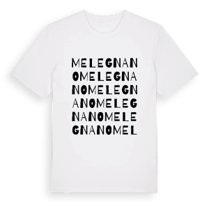 Melegnano ordlek t-shirt – ekologisk bomull t-shirt från Pinshirt