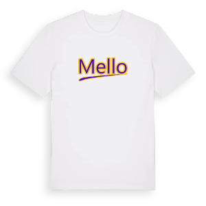 Mello baseball t-shirt – ekologisk bomull t-shirt från Pinshirt