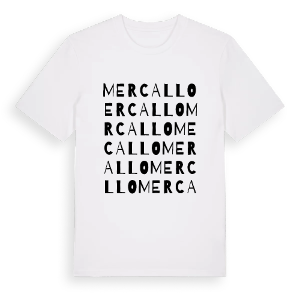 Mercallo ordlek t-shirt – ekologisk bomull t-shirt från Pinshirt