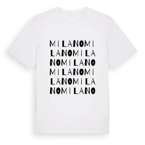 Milano ordlek t-shirt – ekologisk bomull t-shirt från Pinshirt