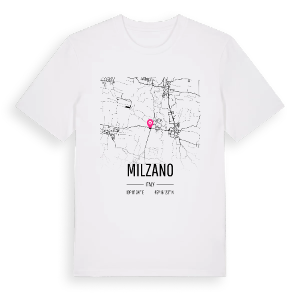 Milzano karta t-shirt – ekologisk bomull t-shirt från Pinshirt