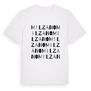 Milzano ordlek t-shirt – ekologisk bomull t-shirt från Pinshirt