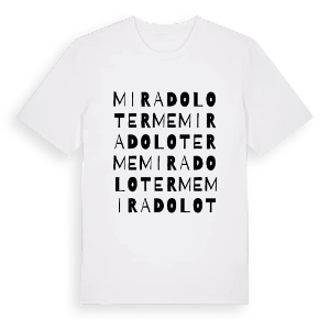 Miradolo Terme ordlek t-shirt – ekologisk bomull t-shirt från Pinshirt