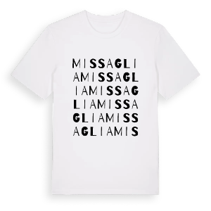 Missaglia ordlek t-shirt – ekologisk bomull t-shirt från Pinshirt