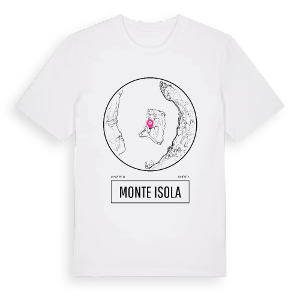 Monte Isola t-shirt – ekologisk bomull t-shirt från Pinshirt