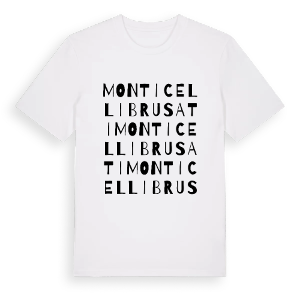 Monticelli Brusati ordlek t-shirt – ekologisk bomull t-shirt från Pinshirt