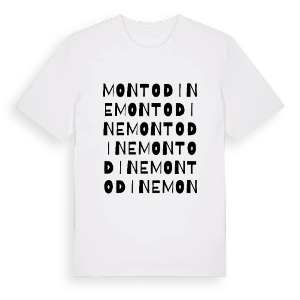 Montodine ordlek t-shirt – ekologisk bomull t-shirt från Pinshirt