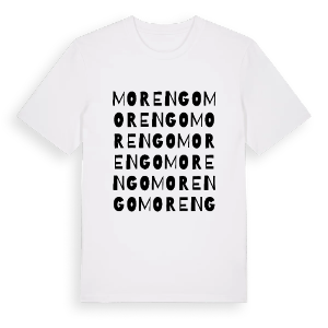Morengo ordlek t-shirt – ekologisk bomull t-shirt från Pinshirt
