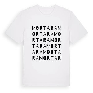 Mortara ordlek t-shirt – ekologisk bomull t-shirt från Pinshirt