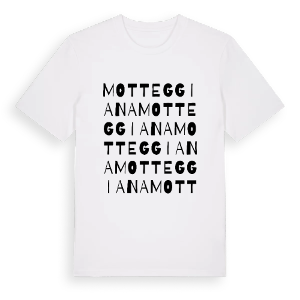Motteggiana ordlek t-shirt – ekologisk bomull t-shirt från Pinshirt