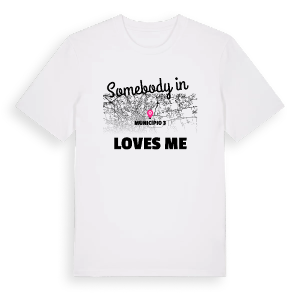 Någon i Municipio 3 älskar mig t-shirt – ekologisk bomull t-shirt från Pinshirt