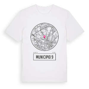 Municipio 9 t-shirt – ekologisk bomull t-shirt från Pinshirt