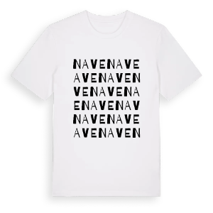 Nave ordlek t-shirt – ekologisk bomull t-shirt från Pinshirt