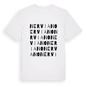 Nerviano ordlek t-shirt – ekologisk bomull t-shirt från Pinshirt