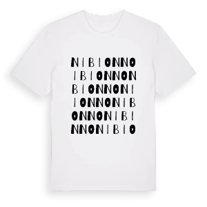 Nibionno ordlek t-shirt – ekologisk bomull t-shirt från Pinshirt