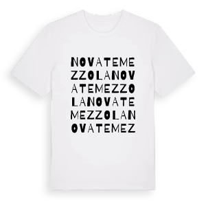 Novate Mezzola ordlek t-shirt – ekologisk bomull t-shirt från Pinshirt