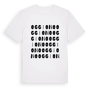 Oggiono ordlek t-shirt – ekologisk bomull t-shirt från Pinshirt